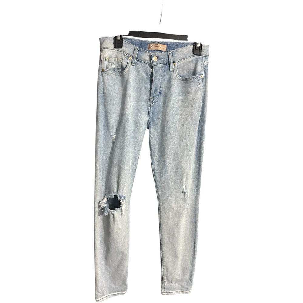 7 for All Mankind Destroyed Jeans Blue Size 26